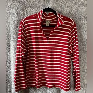 LL Bean quarter zip top size XL